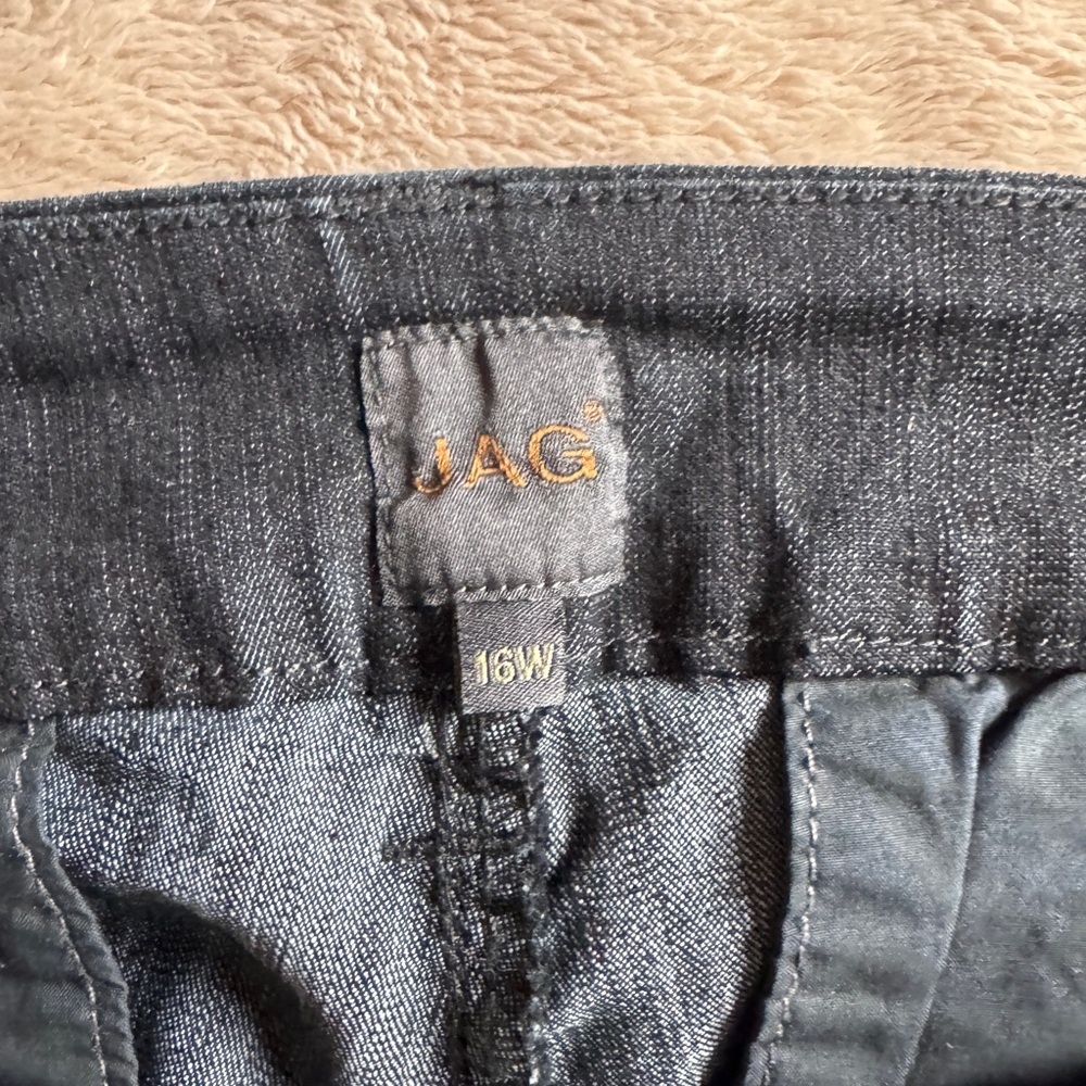 Jag Jeans Dark Wash Blue/Black size 16W stretch denim NWOT - Picture 3 of 12